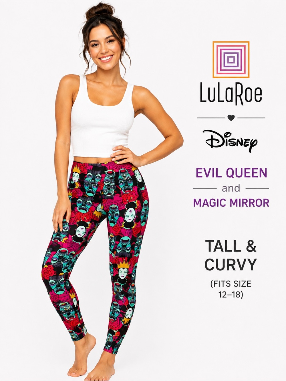 LuLaRoe Disney - EVIL-QUEEN & MAGIC MIRROR Women TC Legg